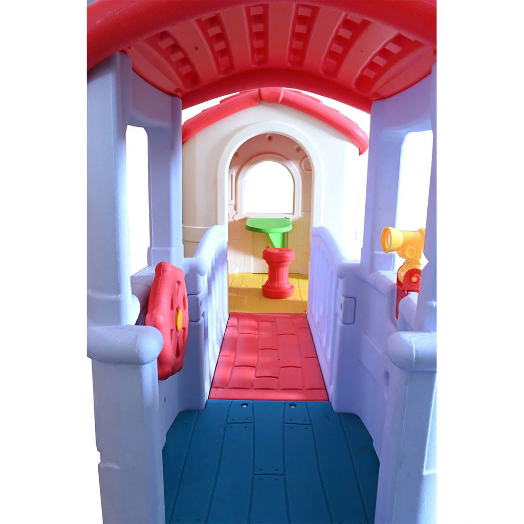 Picture of Plastic Composite Play House With Slide For Kids - by Raja Sahib Kids