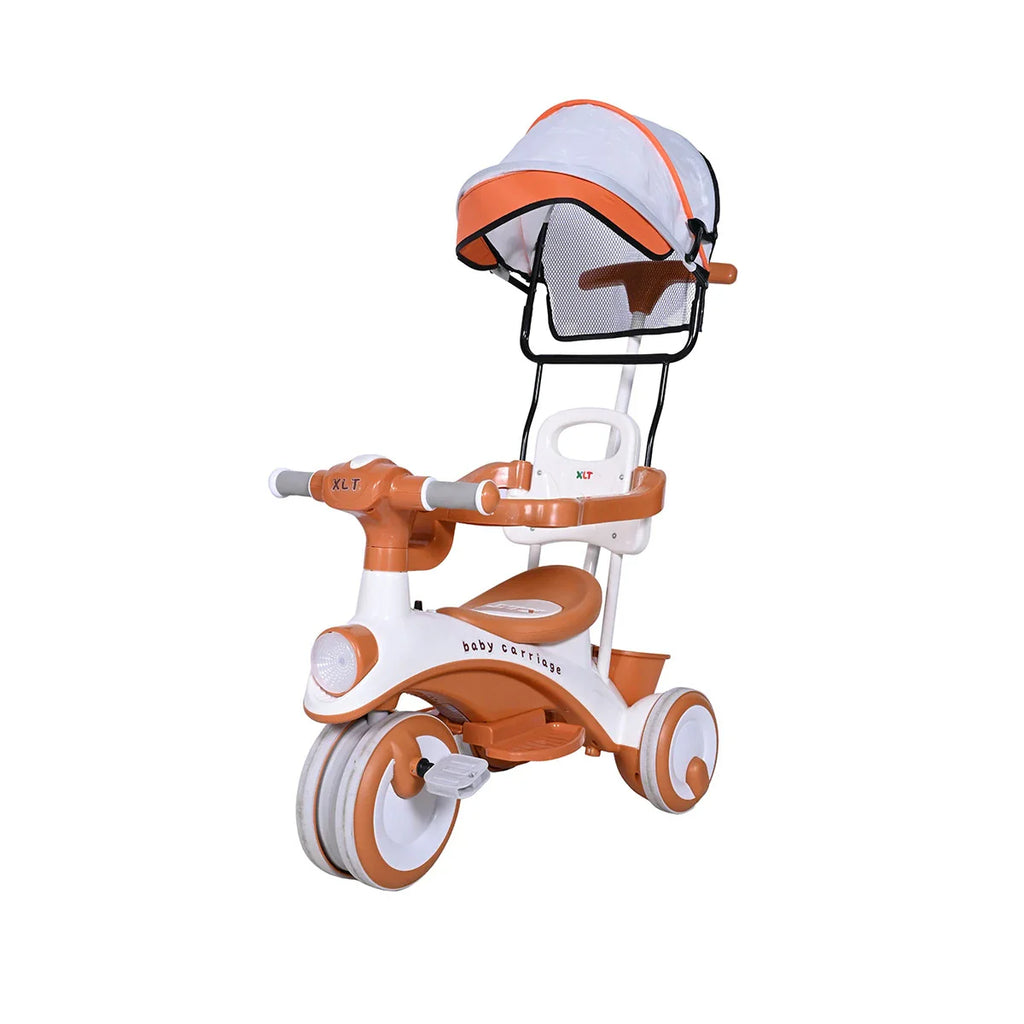 Picture of Baby Tricycle With Canopy - Brown - by Raja Sahib Kids