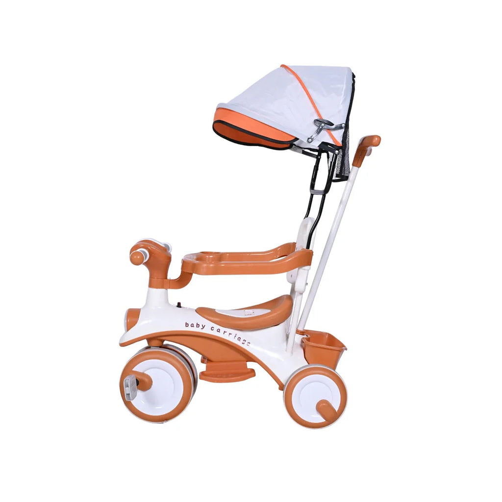 Picture of Baby Tricycle With Canopy - Brown - by Raja Sahib Kids