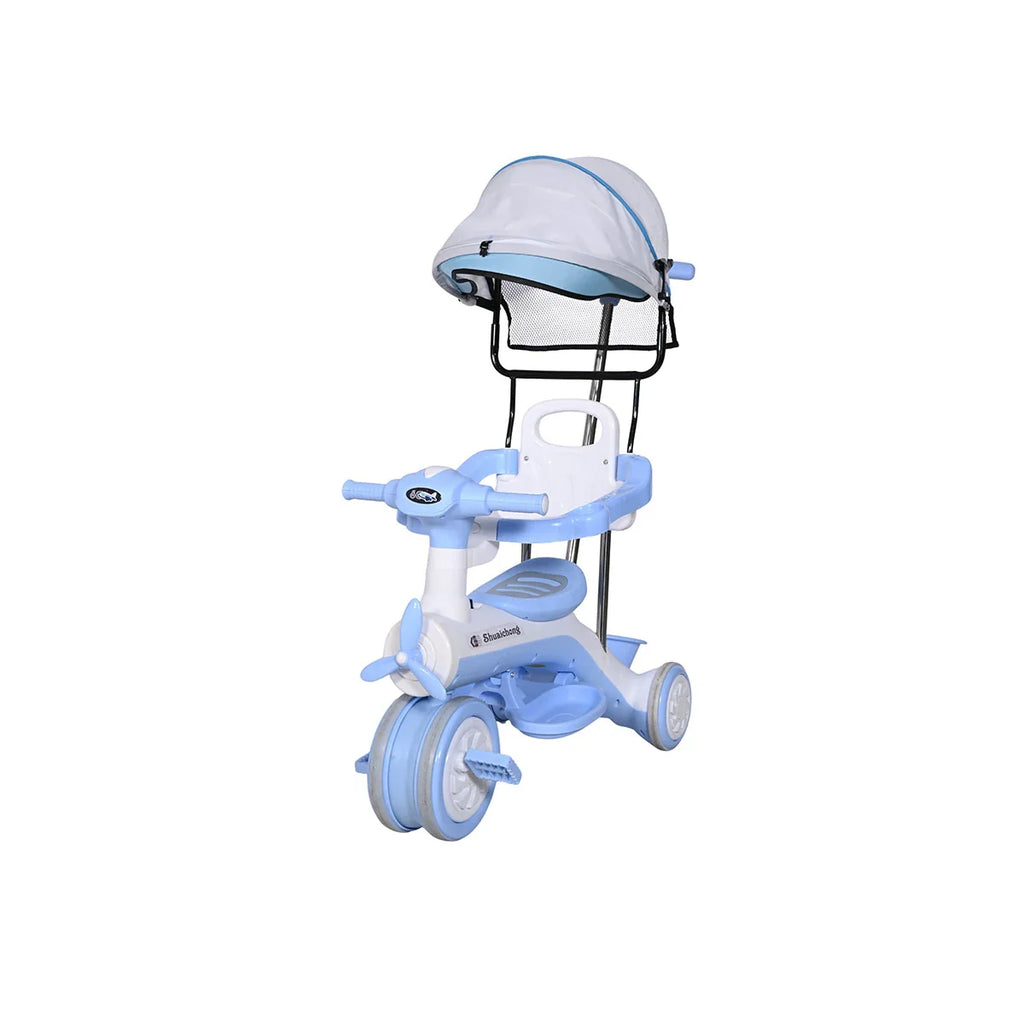 Picture of Baby Tricycle With Canopy Blue - by Raja Sahib Kids