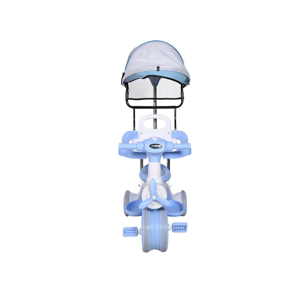 Picture of Baby Tricycle With Canopy Blue - by Raja Sahib Kids