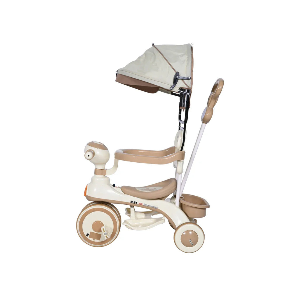 Picture of Baby Tricycle With Canopy - Off White - by Raja Sahib Kids