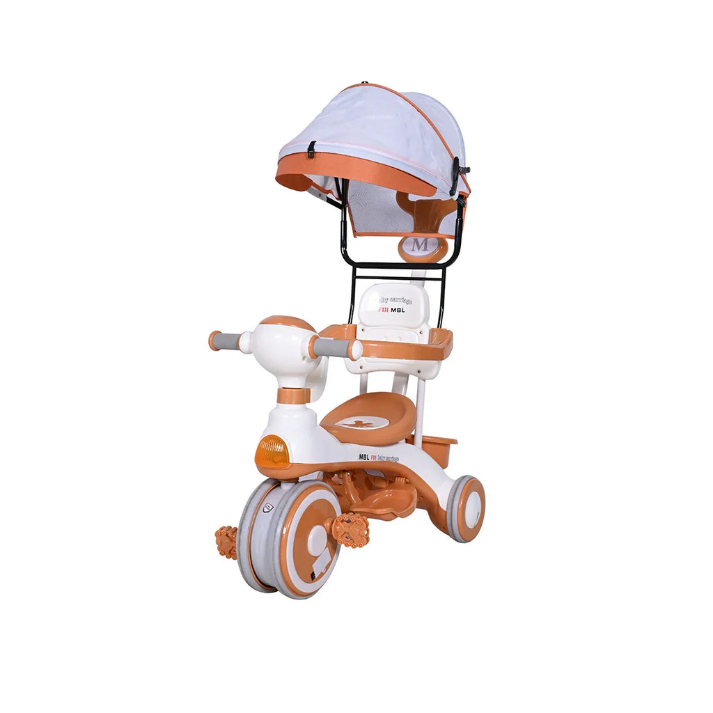 Picture of Baby Tricycle With Canopy - White - by Raja Sahib Kids