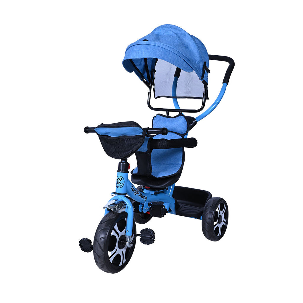 Picture of Baby Tricycle With Canopy - Blue - by Raja Sahib Kids