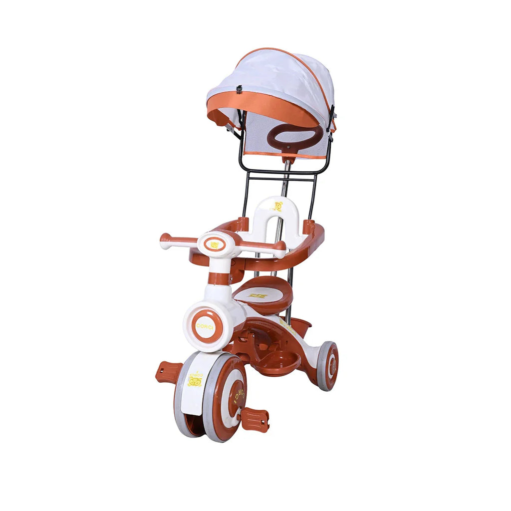 Picture of Baby Tricycle With Canopy - White - by Raja Sahib Kids