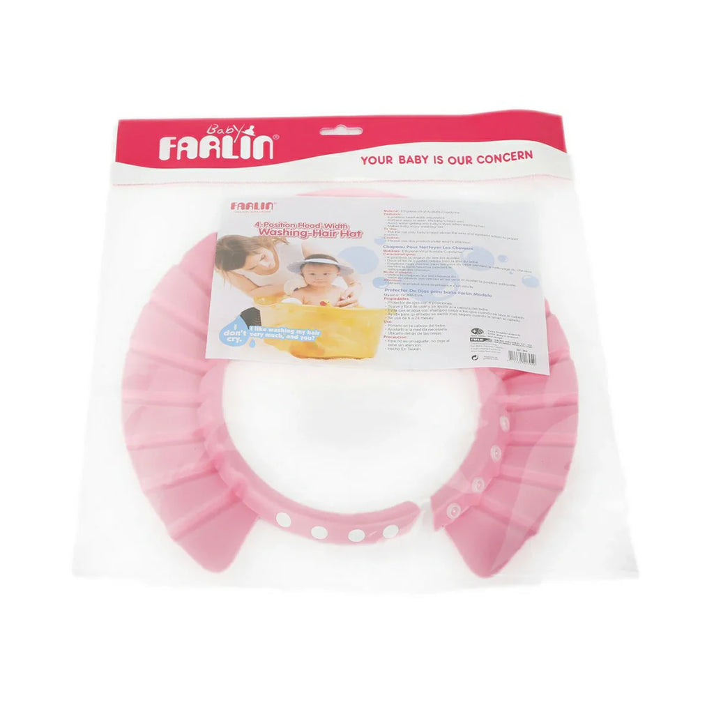 Picture of Farlin Baby Washing Hair Hat Pink - by Raja Sahib Kids