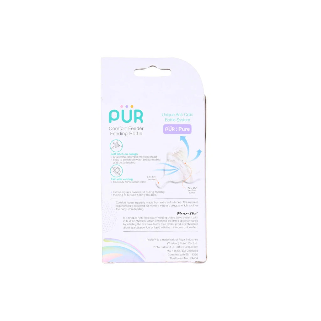 Picture of Pur Comfort Wide Neck Feeder 5oz 150ml - by Raja Sahib Kids