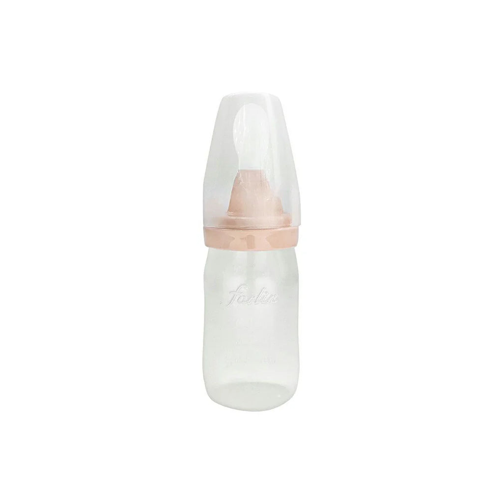 Picture of Farlin Squeezable Easy Spoon Feeder Peach 180ml - by Raja Sahib Kids