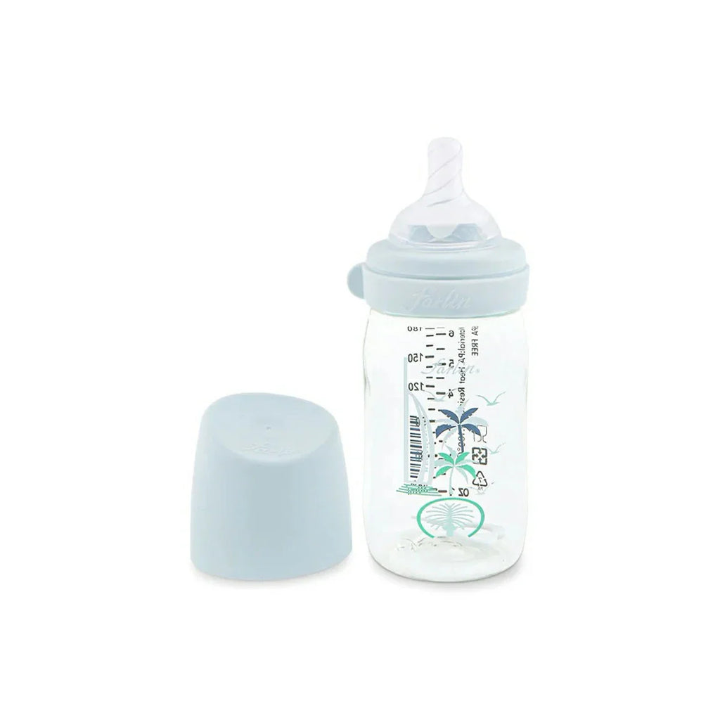 Picture of Farlin Pa Wide Neck Feeding Bottle Blue 180ml - by Raja Sahib Kids