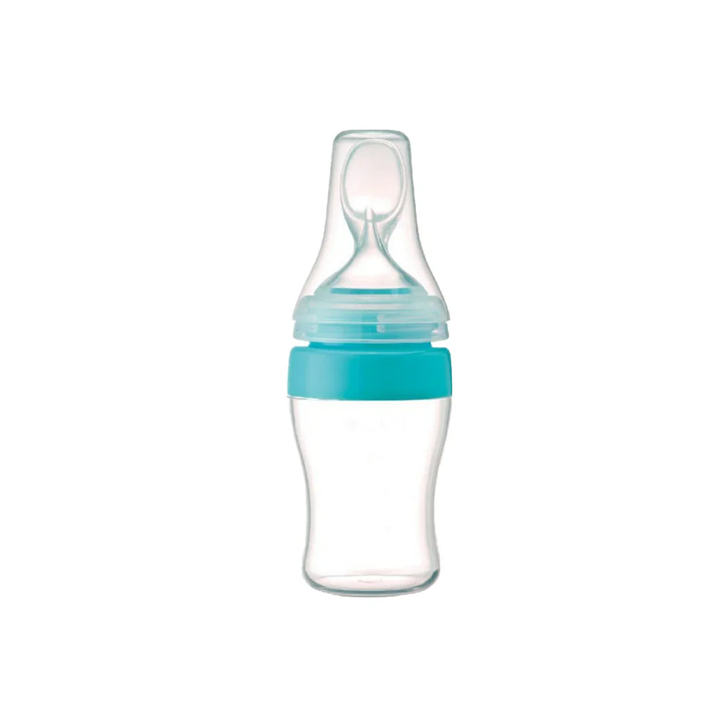 Picture of Farlin Transbottle II Silicone Feeder Blue 150ml - by Raja Sahib Kids