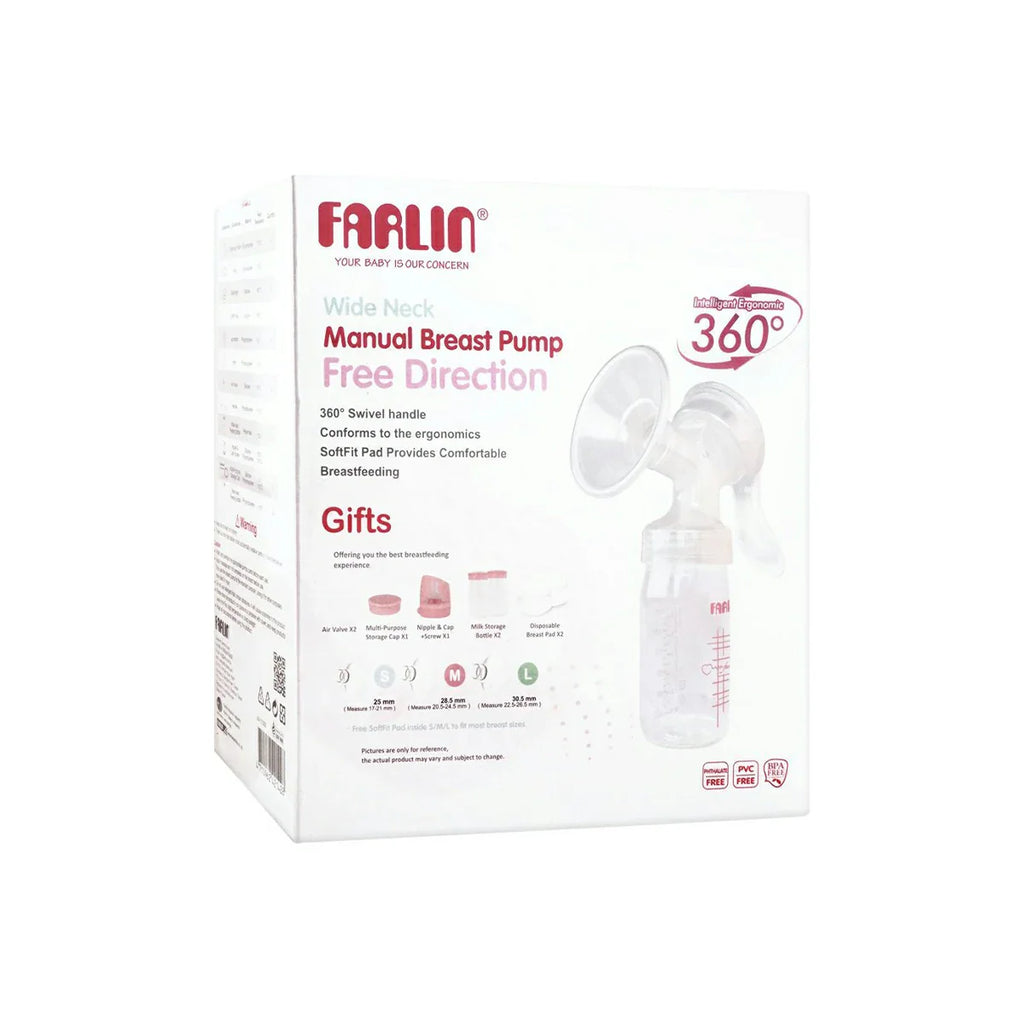 Picture of Farlin Wide Neck Free Direction Manual Breast Pump AA-11008 - by Raja Sahib Kids