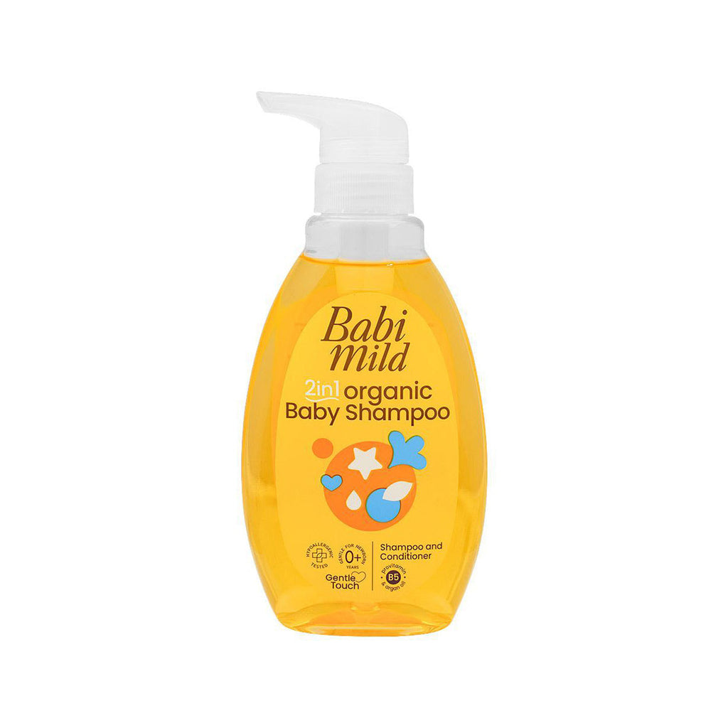 Babi Mild 2-In-1 Organic Baby Shampoo 380Ml