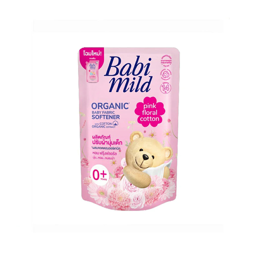 Picture of Babi Mild - Pink Floral Cotton Fabric Softener Refill - 570ml - by Raja Sahib Kids