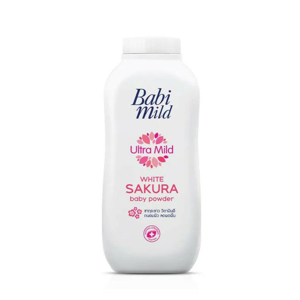 Babi Mild Ultra Mild White Sakura Baby Powder 160G