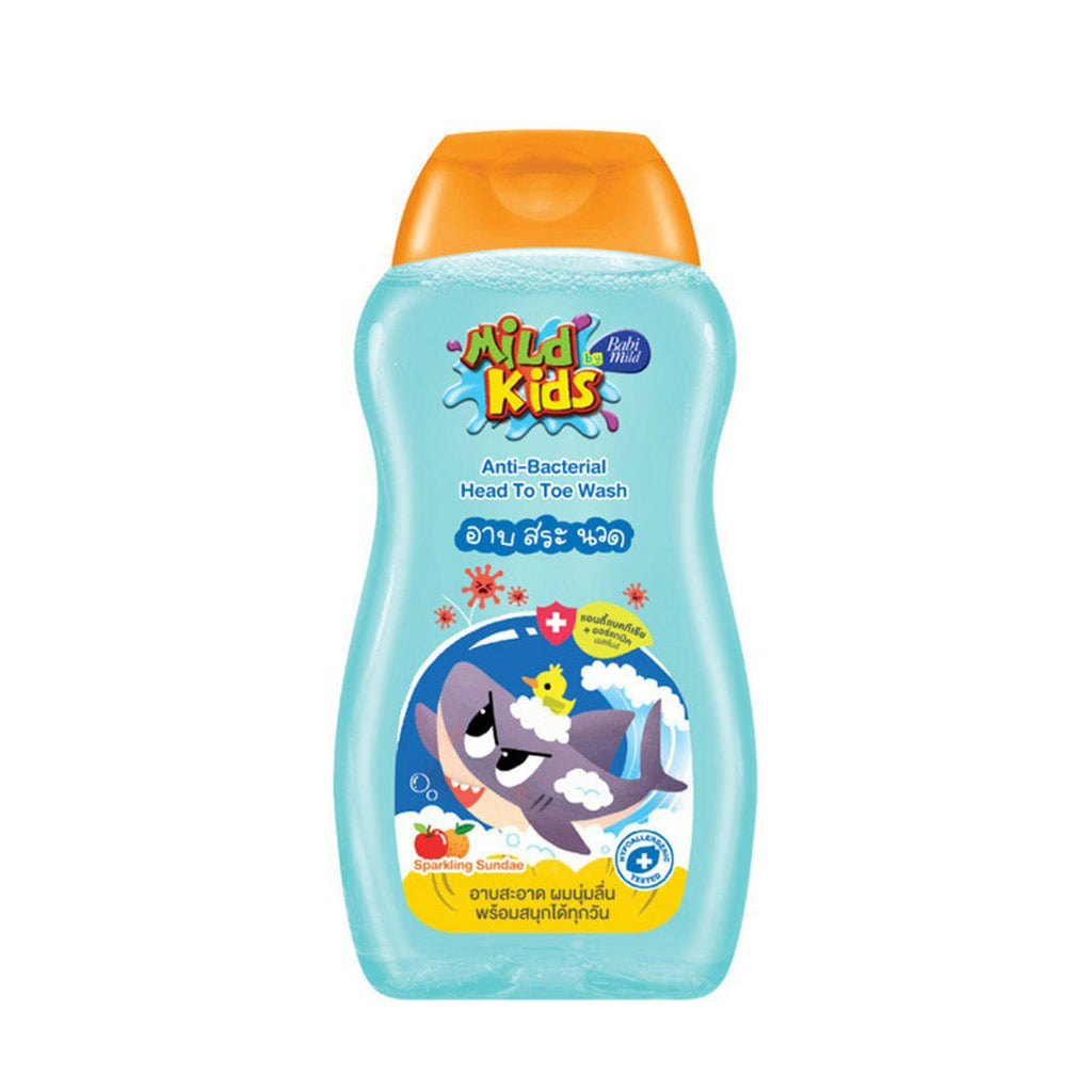 Babi Mild Kids Anti Bacterial Hand To Toe Wash 200Ml