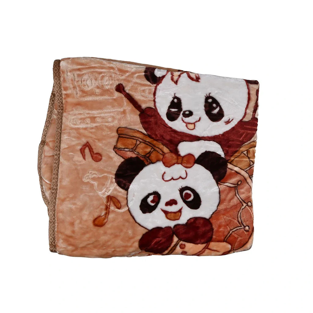 Picture of Musical Pandas Ultra-Plush Baby Blanket - by Raja Sahib Kids
