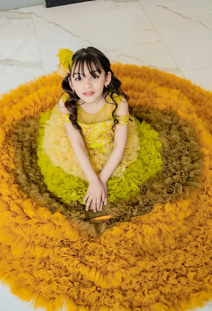 Picture of Fashion With Style Hub - Fancy Frocks - Mint Marvel - by Raja Sahib Kids