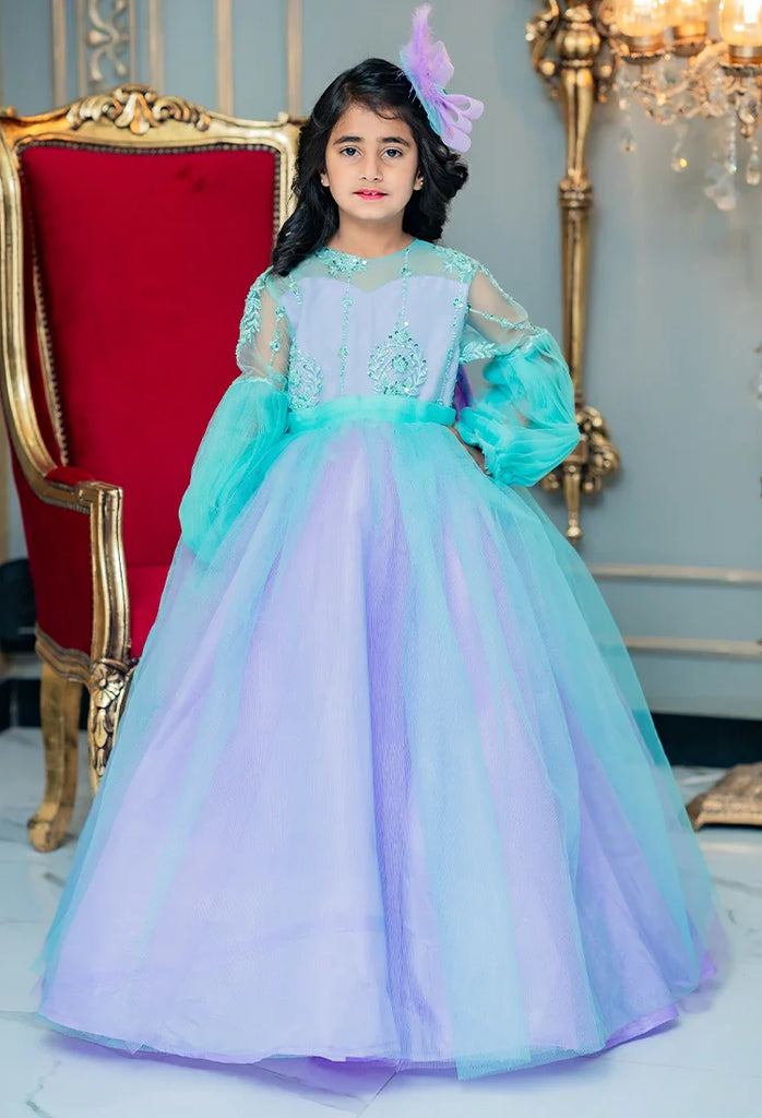 Picture of Fashion With Style Hub - Fancy Frocks - Periwinkle - by Raja Sahib Kids