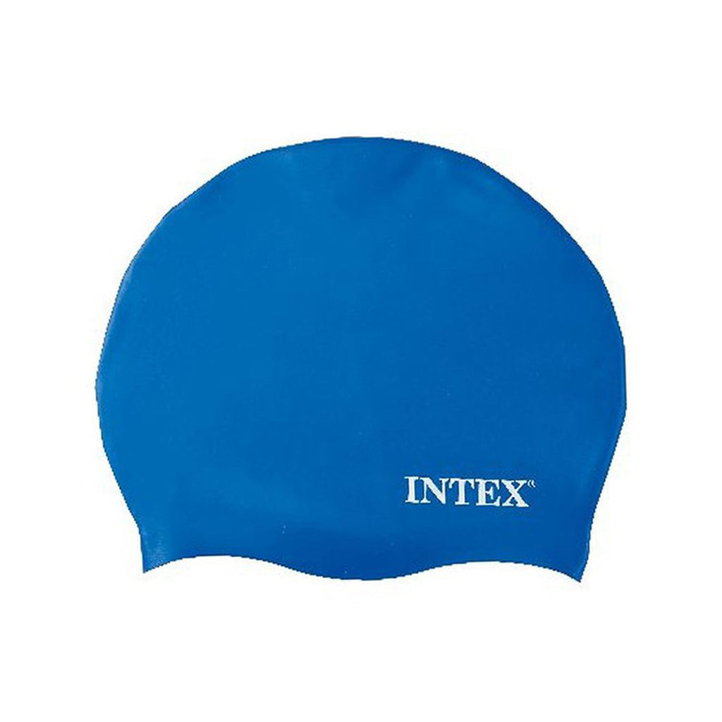Intex Aqua Flow Silicone Swim Cap-Blue