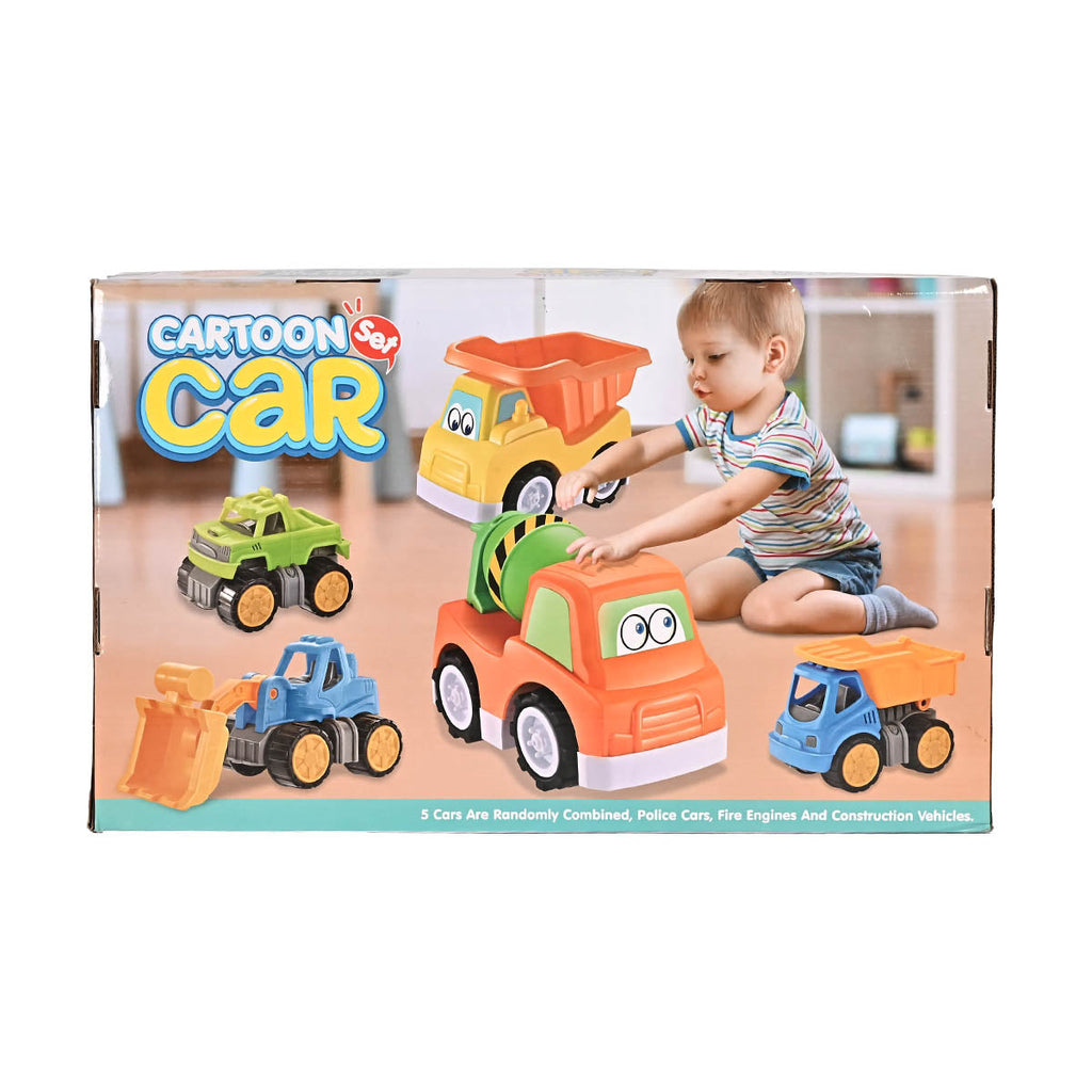 Picture of Cartoon Car 5 Pack Play Set - by Raja Sahib Kids