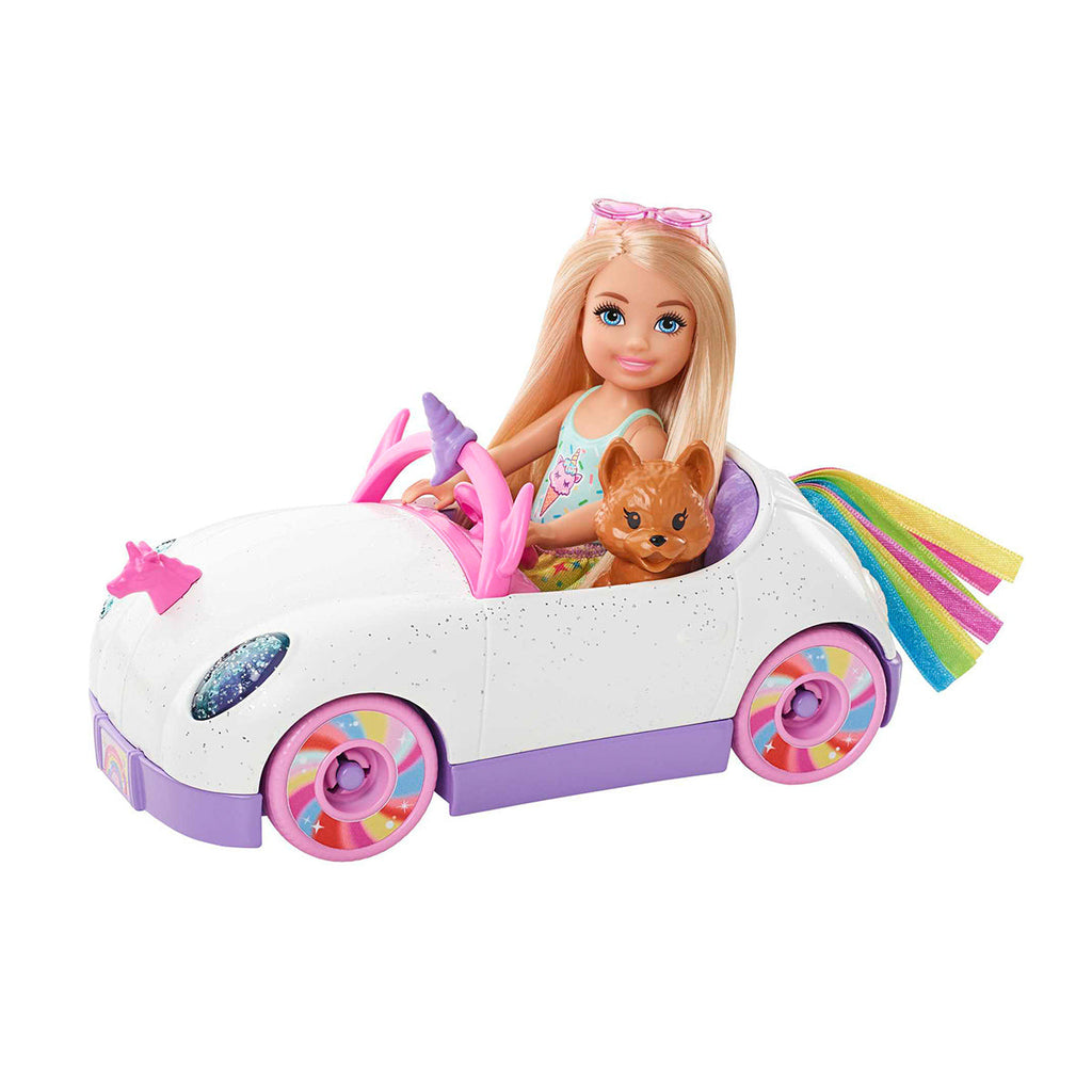 Picture of Barbie Club Chelsea Doll With Car & Dog - by Raja Sahib Kids