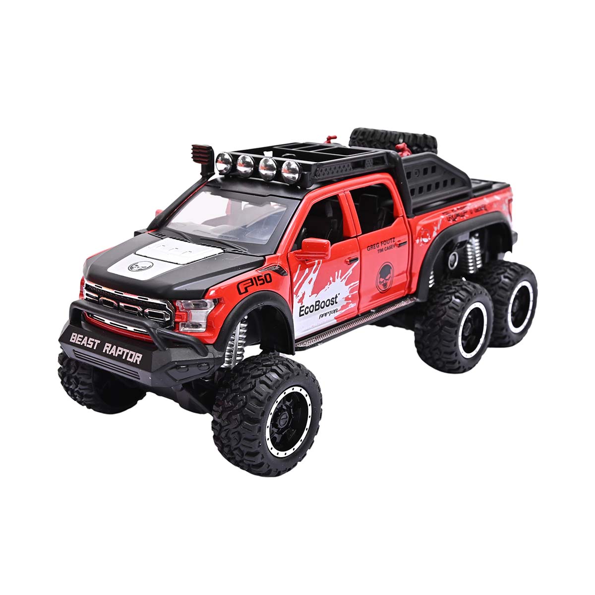 Beast Raptor Alloy Model Dinky Car - Red – Raja Sahib Kids