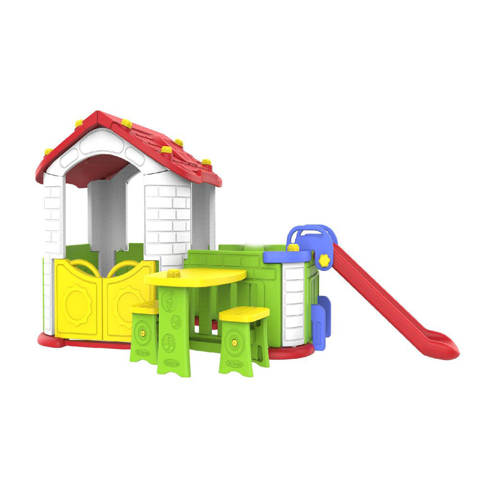 Picture of Mini Play House With Slide & Table Set For Kids - by Raja Sahib Kids