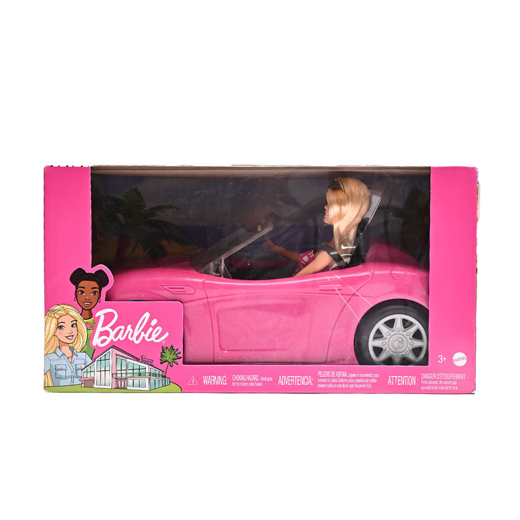 Picture of Mattel Barbie Doll & Glam Convertible Car - Pink - by Raja Sahib Kids