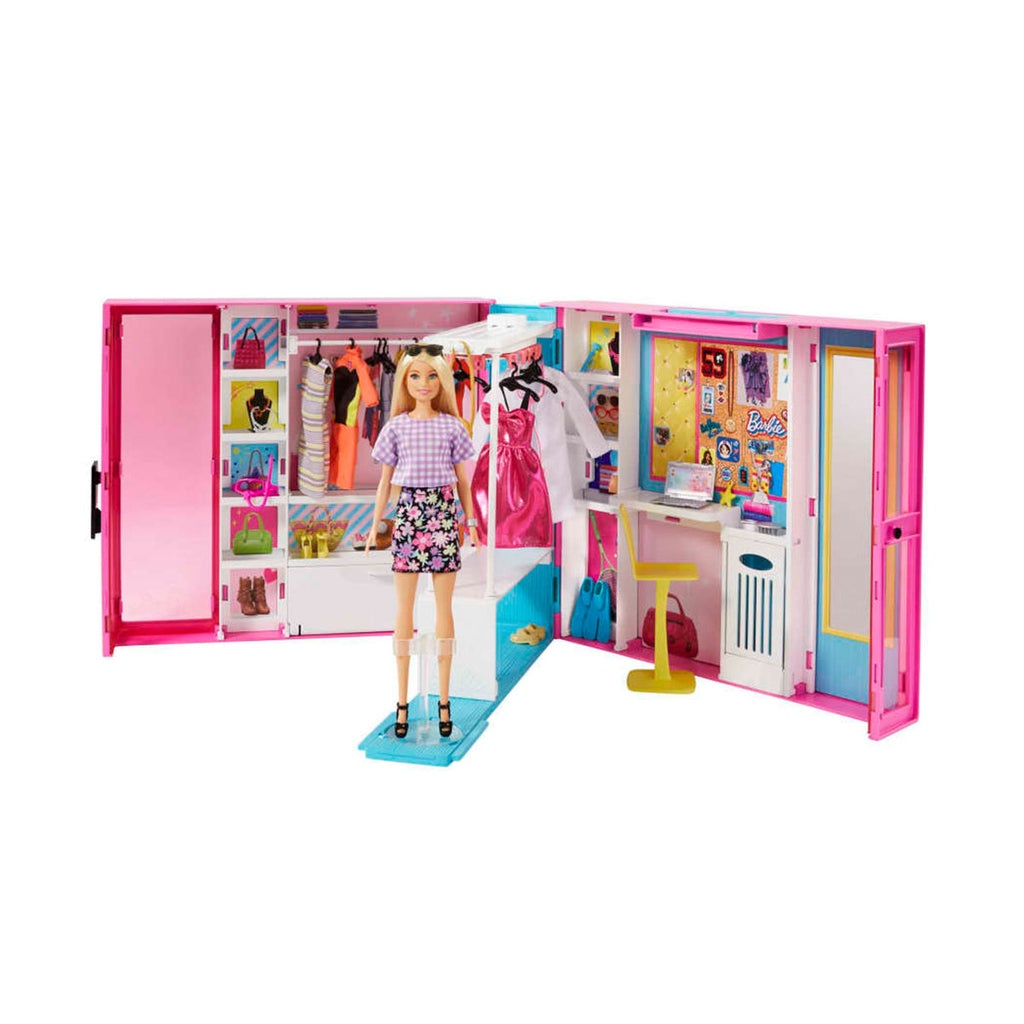 Barbie Dream Closet Fashion Wardrobe With Barbie Doll – Raja Sahib Kids