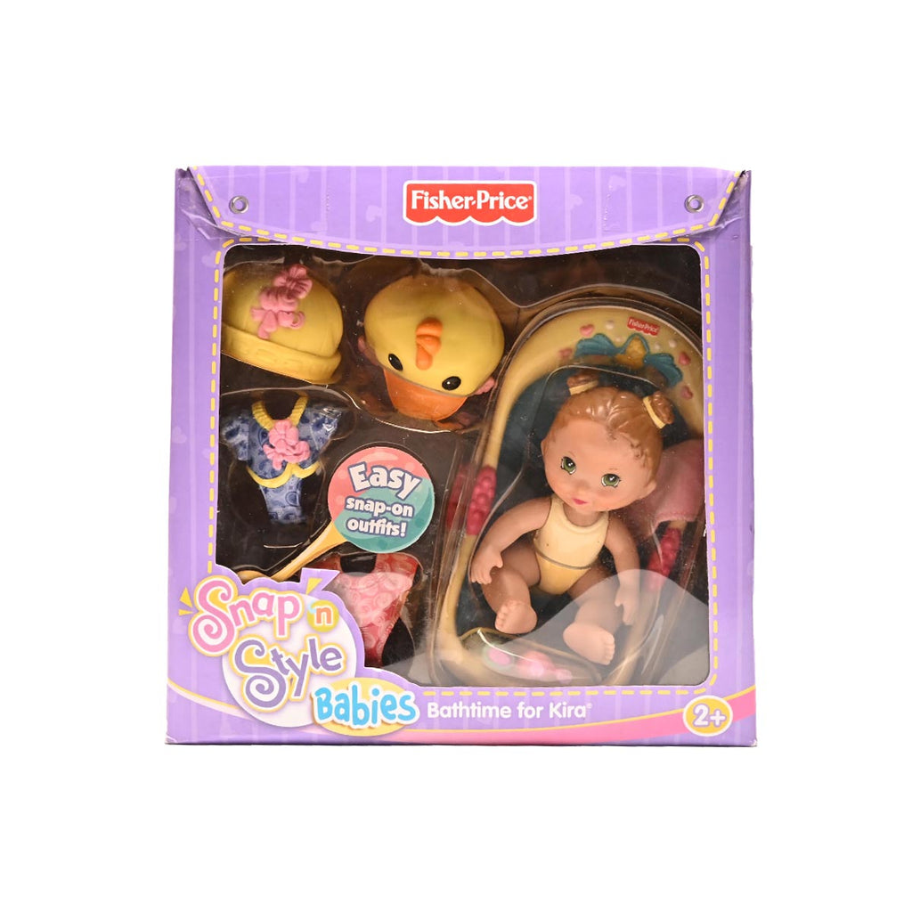 Picture of Fisher Price Babies Bath Time For Kira Snap N Style Doll - by Raja Sahib Kids