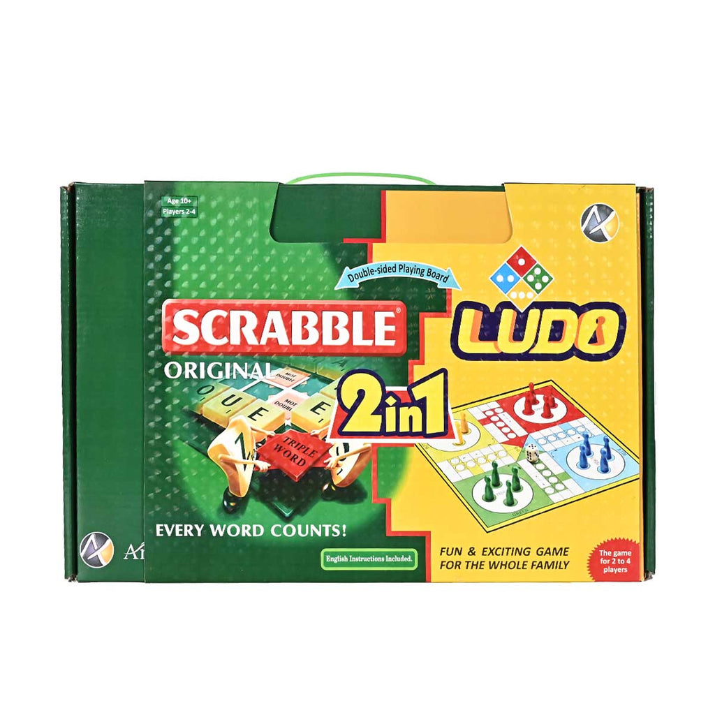 Picture of 2-in-1 Scrabble & Ludo Board Game - by Raja Sahib Kids