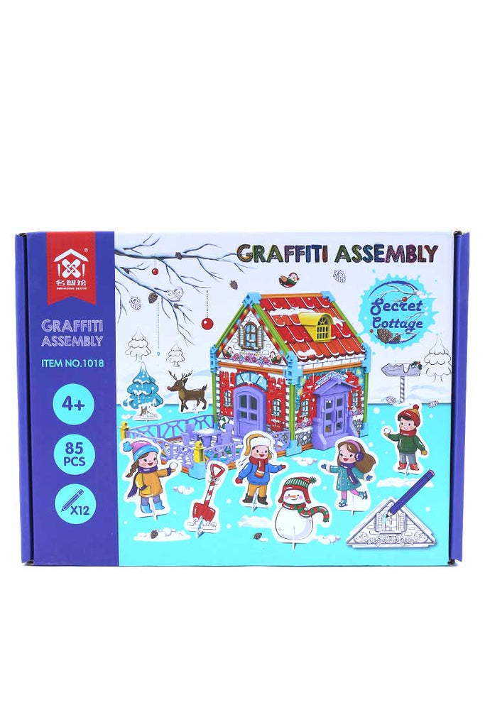 Picture of Graffiti Assembly Secret Cottage 85 Pcs - by Raja Sahib Kids