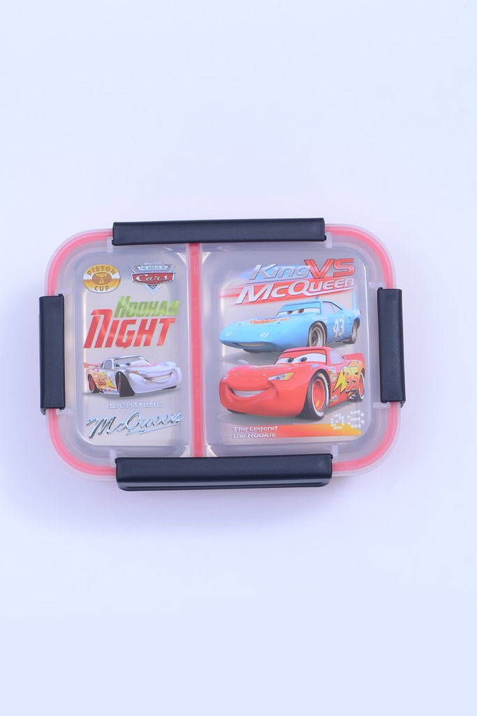 Picture of King vs McQueen 3-Compartment Lunch Box - by Raja Sahib Kids