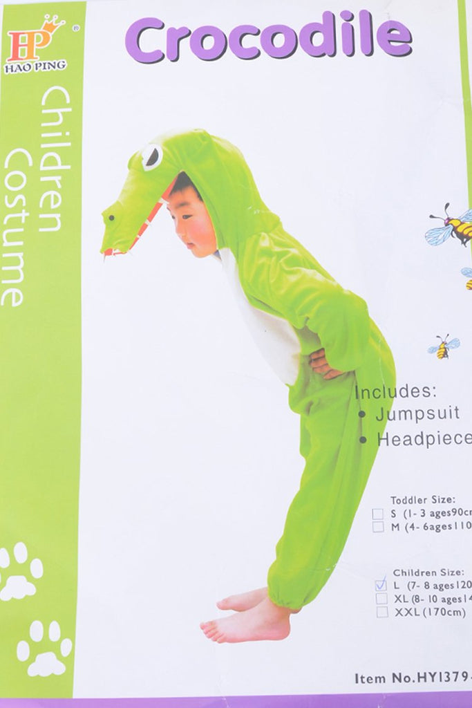 Picture of Kids Crocodile Costume With Jump Suit And Headset - by Raja Sahib Kids