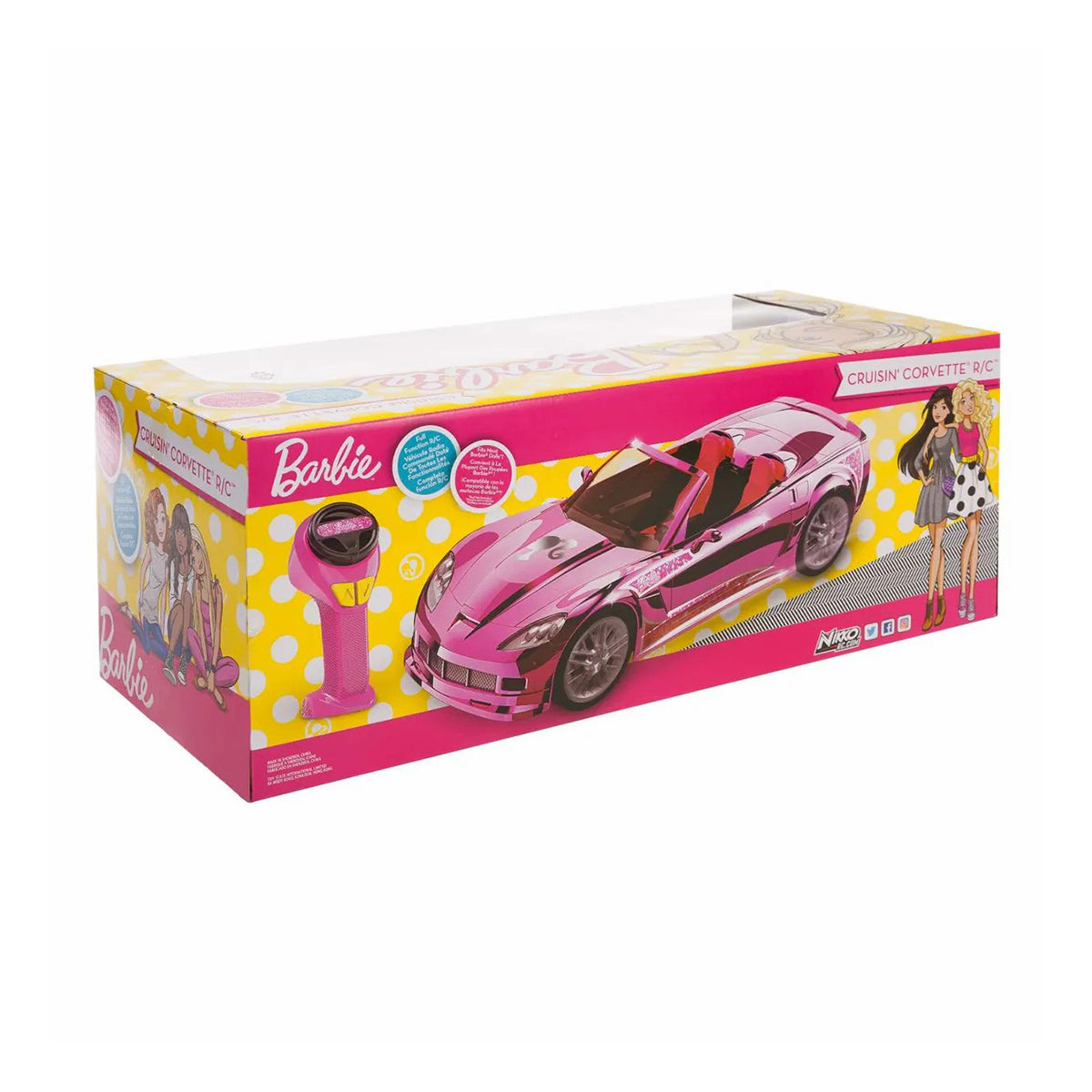 Remote Control Barbie Doll Crusin Corvettee Car – Raja Sahib Kids