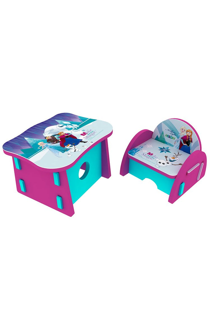 Picture of Disney Frozen Foaming Table & Chair Purple For Kid's - by Raja Sahib Kids