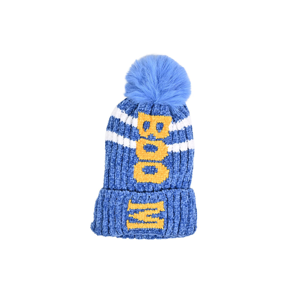 Picture of Stylish Winter Cap For Kids - Blue - by Raja Sahib Kids