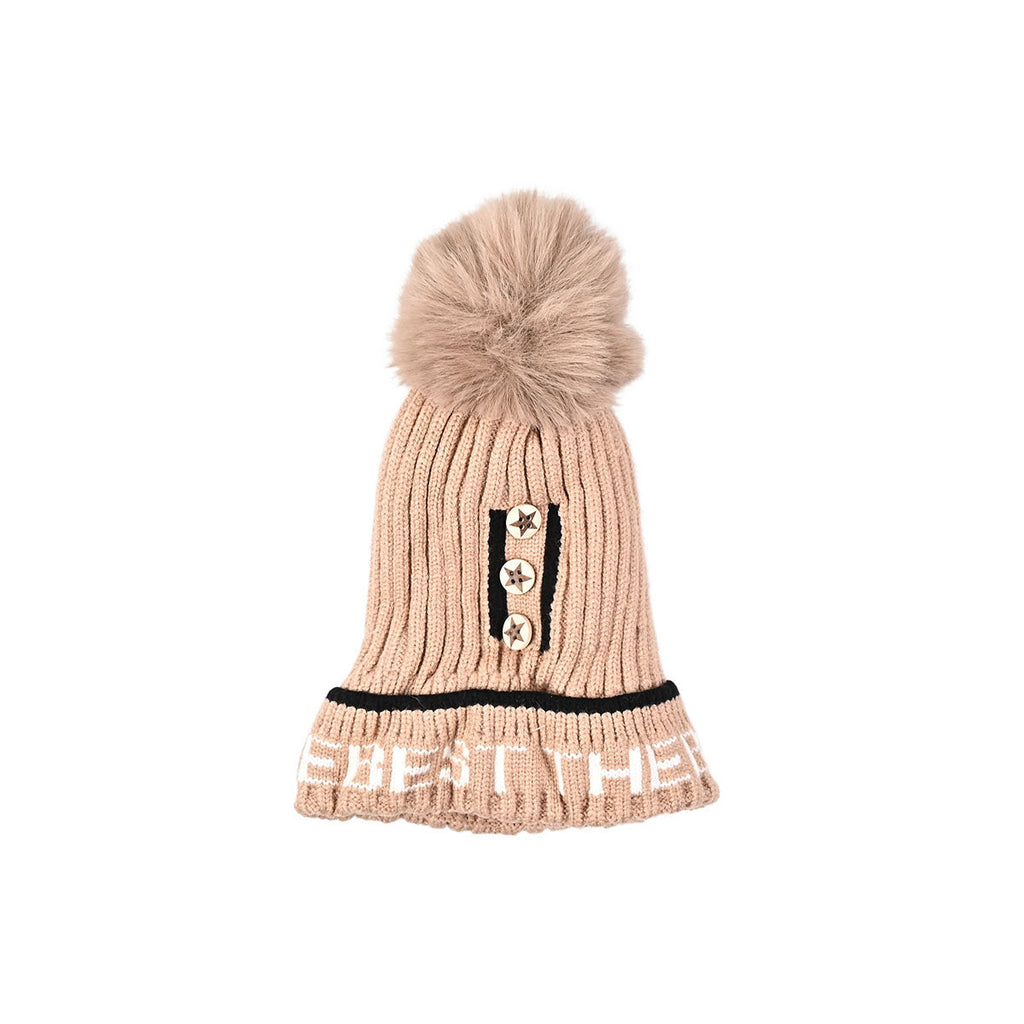 Picture of Stylish Winter Cap For Kids - Brown - by Raja Sahib Kids