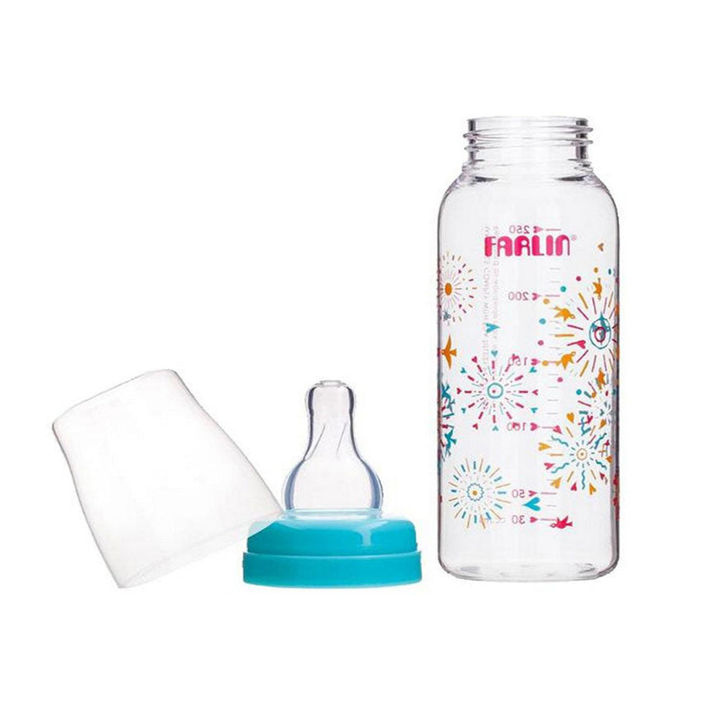 Picture of Farlin Standard Neck Feeding Bottle Ferozi 250ml - by Raja Sahib Kids
