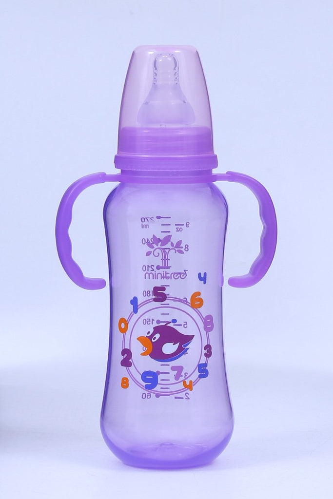 Picture of Minitree Regular Neck Feeding Bottle With Handle 270ml - by Raja Sahib Kids