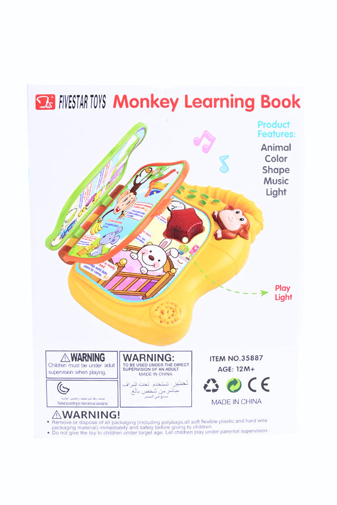 Picture of Animal Color Shape Monkey Learning Book - by Raja Sahib Kids