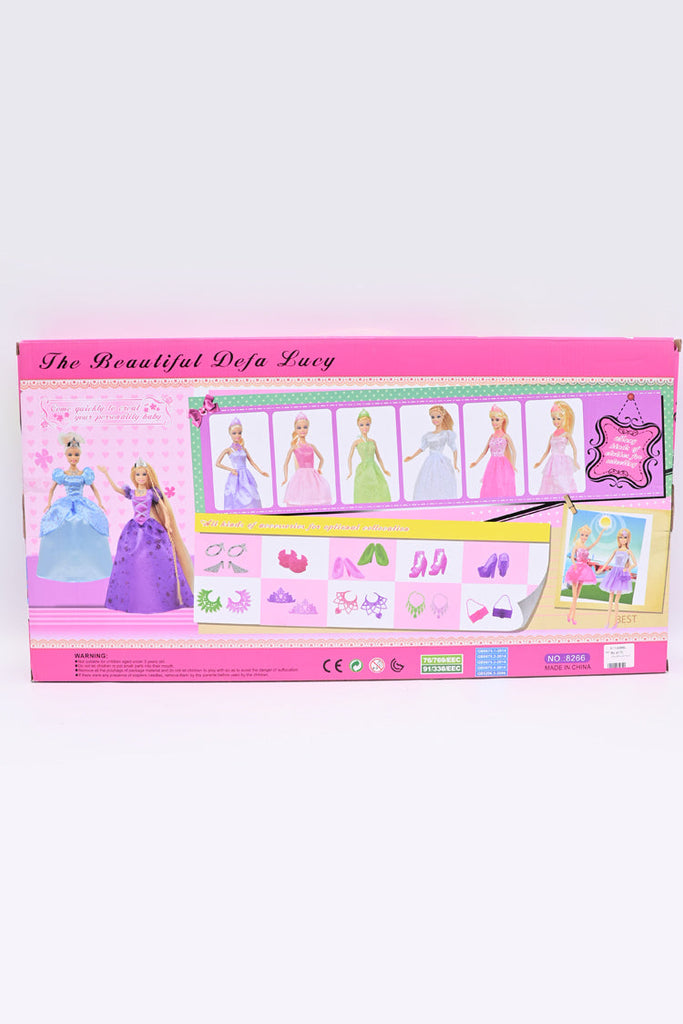 Picture of Defa Lucy Doll with Dresses & Accessories for Girls - by Raja Sahib Kids