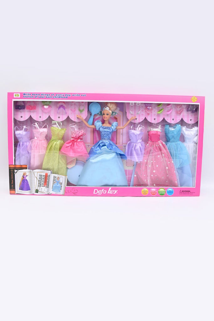 Picture of Defa Lucy Doll with Dresses & Accessories for Girls - by Raja Sahib Kids