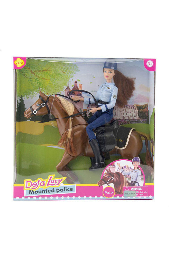 Picture of Defa Lucy Horse Mounted Police Doll - by Raja Sahib Kids