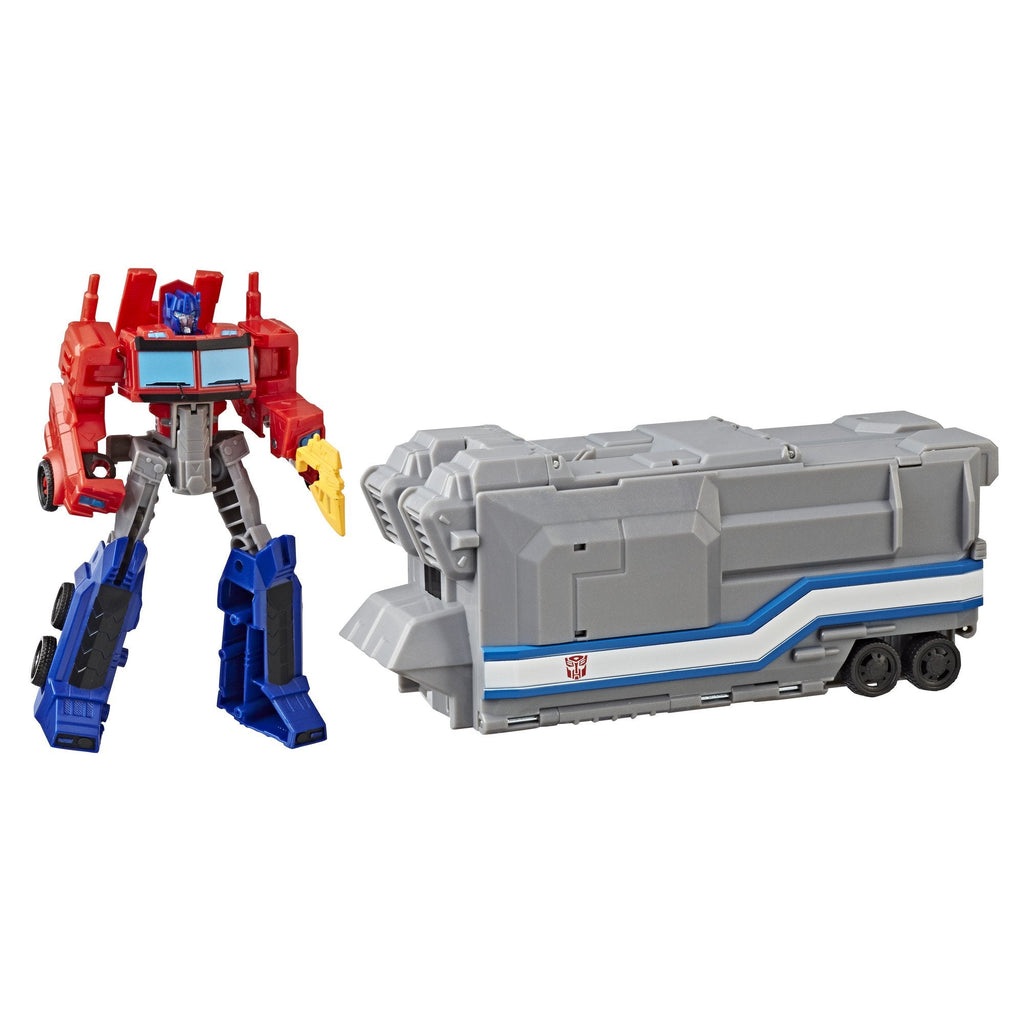 Picture of Hasbro Transformers Cyberverse Warrior Class Optimus Prime Battle Base Trailer - by Raja Sahib Kids