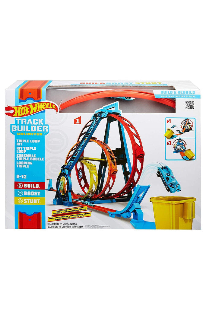 Picture of Hot Wheels Track Builder Unlimited Triple Loop Kit - by Raja Sahib Kids