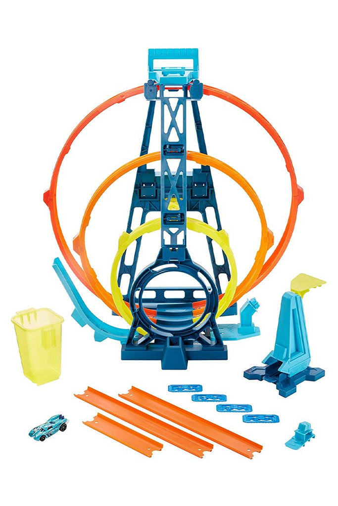 Picture of Hot Wheels Track Builder Unlimited Triple Loop Kit - by Raja Sahib Kids