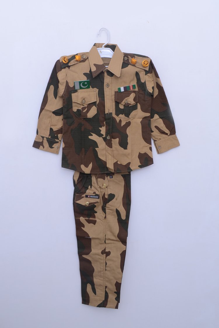 Buy Smuktar garments Kids Army Polyester Costume for 7 to 8 Years(Green)  Online at Low Prices in India - Amazon.in