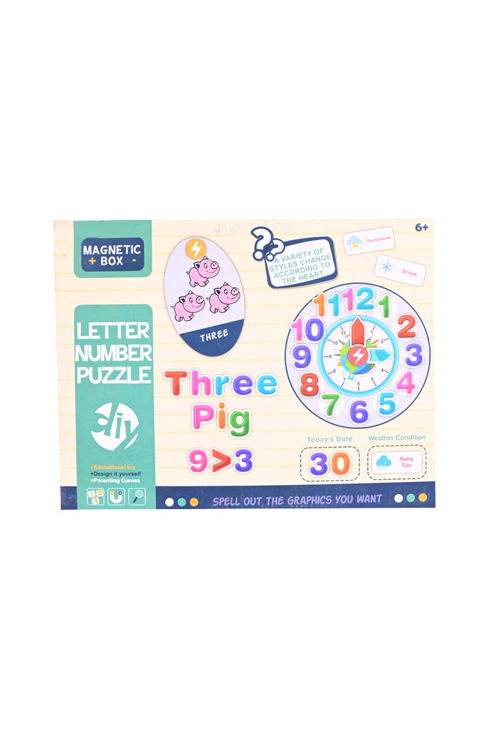 Picture of Magnetic Box Letter Number Puzzle - by Raja Sahib Kids