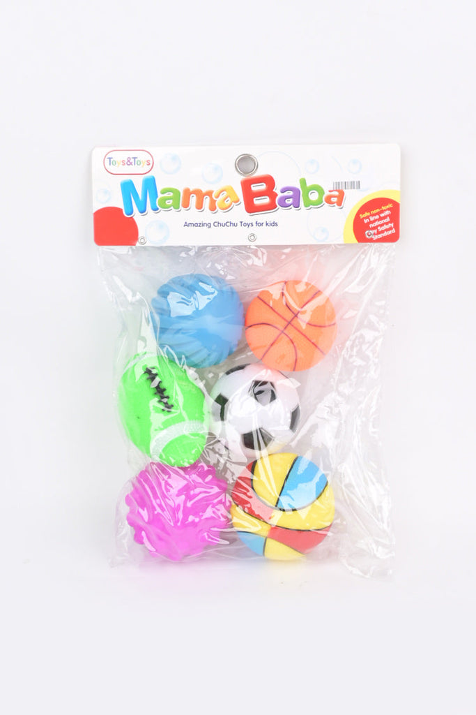 Picture of Mama Baba Amazing Chu Chu Balls Set 6 Pcs - by Raja Sahib Kids